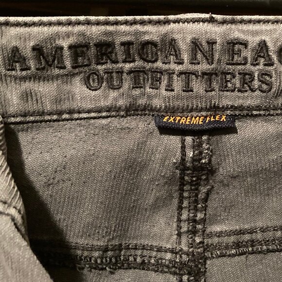 MENS AMERICAN EAGLE OUTFITTERS GRAY CORDUROY PANTS SLIM 32X34 - Picture 7 of 7